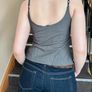 H&M Grey Structured Cami Top - Size M/38/10 Image 3