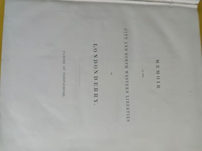 Historic Antiquarian  Book Regarding The City Of Derry