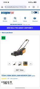 Electric Titan Lawnmower - used once