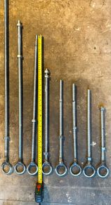 Heavy duty galvanised Long eye bold