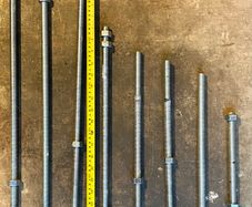 Heavy duty galvanised Long eye bold