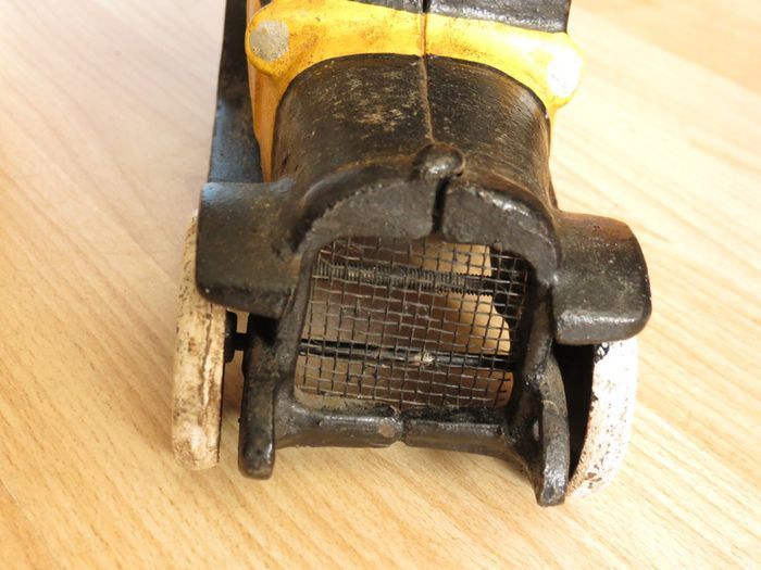 Vintage (from 1920) Cast Iron Yellow Taxi Car