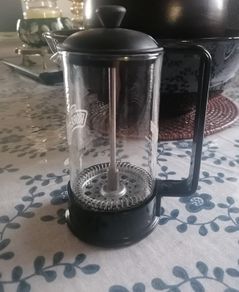 Bodum Coffee Press Maker with Set of 2 Cups and Saucers