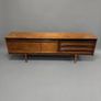 Large Mid Century Modern Asymmetrical Teak Credenza or Media Console Image 5