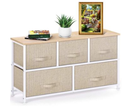Vertical Chest of 5 Drawers Bedroom, Living Room, Nursery Room, Hallway