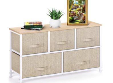 Vertical Chest of 5 Drawers Bedroom, Living Room, Nursery Room, Hallway