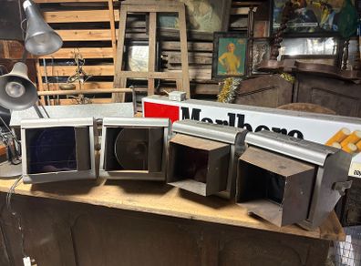 Four matching Strand Electric stage lights
