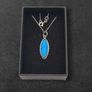 Vintage 925 Sterling Silver Real Butterfly Wing Necklace Image 2