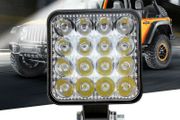 48W 12V 16LED Work Light Spot Beam Bar Car ATV Off-Road Driving Fog Lamps Van Truck Tractor Quad