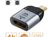 USB-C Thunderbolt 3 (Male) to HDMI (Female) 4K@60Hz Gold-Plated/Aluminum-Alloy Adapter (Brand New/Warranty)