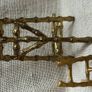 Vintage Faux Bamboo easels with textured gold finish Image 7
