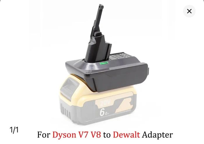 Adapter For Dyson V6 V7 V8 To For Makita/Dewalt/Milwaukee 18V Li-ion Battery DC59 DC58 DC62 SV09 SV05 SV10 V8
