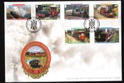 2010 Isle of Man Railways and Tramways Commemorative Stamps First Day Cover (FDC)