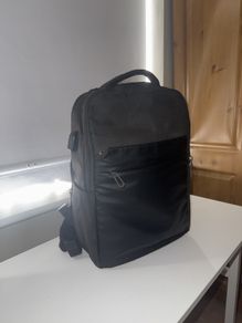 Black Laptop Travel Backpack - Multiple Compartments