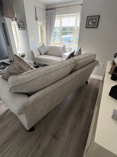 Large 3-seater fabric sofa - excellent condition