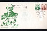 1958 Ireland Centenary of the Birth of Tomas (Tom) Clarke (Patriot) illustrated Commemorative Stamps First Day Staehle Cover (FDC) with Baile Atha Cliath (Dublin) cancel