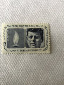 Rare 1964 US stamp - JFK Eternal Flame