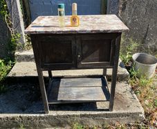 Vintage Marble Top Washstand / Upcycle Project