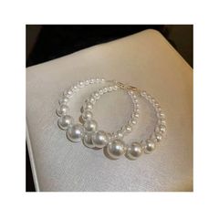 Beautiful Hoops + matching pearl accessories available