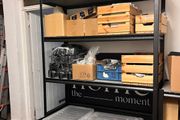 10 Large Industrial Shelving Units Grey Steel &amp; Wood