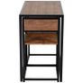 Steel Frame MDF 2-Seater Bar Stool and Table Set Wood Tone (FREE POSTAGE) Image 6