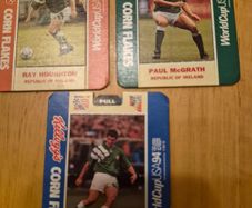 Republic of Ireland Kelloggs USA 94 Player Cards, Roy Keane,  Paul McGrath, Ray Houghton