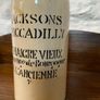 Vintage French Vinegar Stoneware Bornier Bottle. Image 7