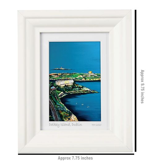 Sorrento Terrace, Dalkey, A6 framed print by artist Helen Mathews