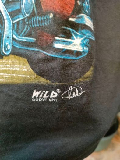 Born To Be Wild Biker T-shirt  Front and Back Print's  Size Medium