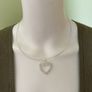 Heart shaped necklace- handmade Image 5