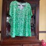 SAMOON  Further Reduced.   New Top In Emerald Green And White With A Diamonte Motif . Length Is 30 Inches Image 6