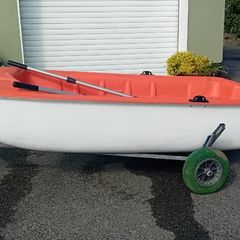 BIC 252 dinghy with small launching dolly