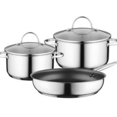 brand new Berghoff 3 piece induction hob cookware set