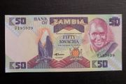 Zambia 1986.50 Kwacha.Uncirculated Banknote.
