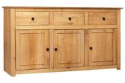 Sideboard 135x40x80 cm Solid Pinewood Panama Range
