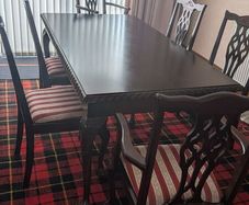 Chippendale style Mahogany table and chairs