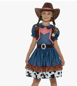 Cowgirl costume with hat. 7-9 yrs old