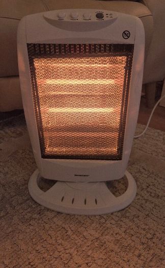 Electric fire halogen heater