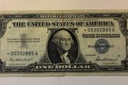 US 1 Dollar Silver Cert - Star Note / Replacememt