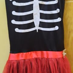 Halloween Skeleton Dress Costume (9-10 yrs)