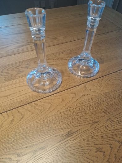 2 Galway crystal Candlesticks