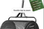 24" Compost Spreader Roller 70L Lawn Garden Spreader, Heavy Duty Steel Mesh Drum for Top Soil, Sand, Manure &amp; Fertiliser, Compost Spreader for Lawn &amp; Soil Spreader Tool