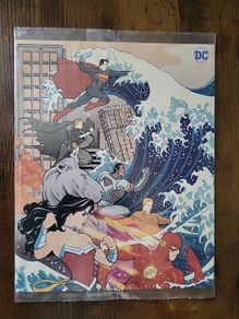 Japanese Style Justice League 8"x10" Art Print by Shi Creator Billy Tucci