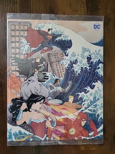 Japanese Style Justice League 8"x10" Art Print by Shi Creator Billy Tucci