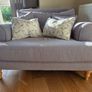 [FREE] Grey Fabric Sofa & Armchair Set Image 2