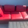 red outdoor leather cushions Image 5
