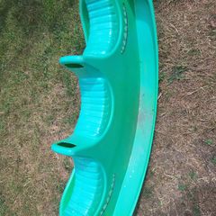 See saw green crocodile