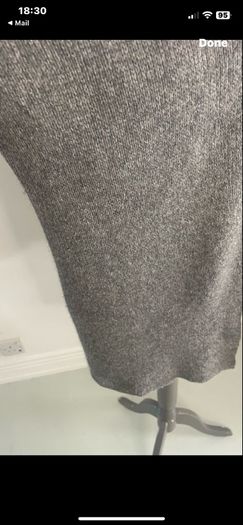 grey cardigan zara size large wool & cashmere