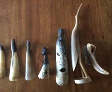 Vintage Horn Carvings X 7 ( Reduced)