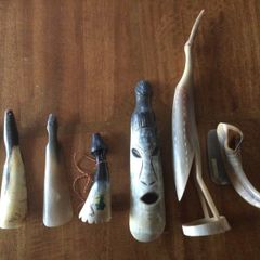 Vintage Horn Carvings X 7 ( Reduced)
